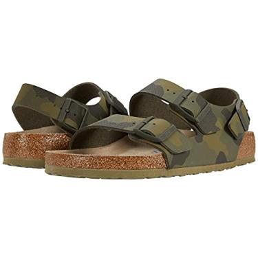 Imagem de Birkenstock Sandália Milano unissex macia de couro, Desert Soil Camuflado Verde, 11-11.5