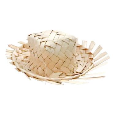 Imagem de Mini Chapéu de Palha Desfiado Festa Junina - Extra Festas