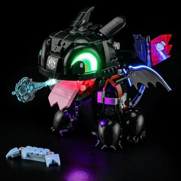 Imagem de BRIKSMAX Kit de luz para Lego-10375 How to Train Your Dragon: Toothless - Iluminação LED compatível com Lego Icons Building Set - não inclui o conjunto Lego