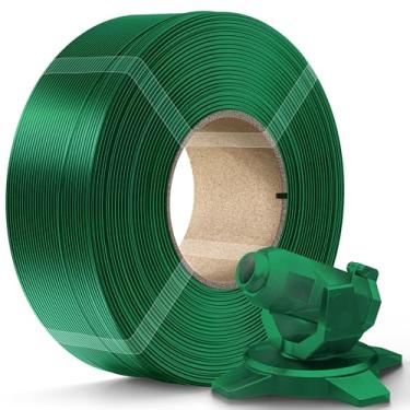 Imagem de Creality Refil de filamento PETG Filamento de impressora 3D de 1,75 mm, refilamento de 1 kg para carretel reutilizável de laboratório bambu, precisão dimensional ± 0,03 mm, verde transparente