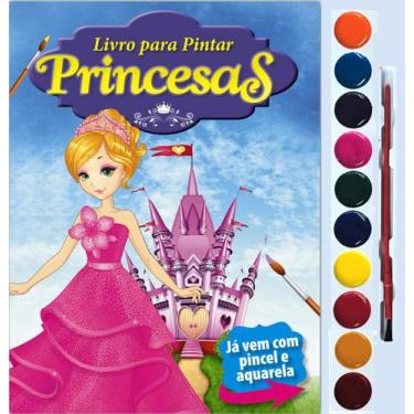 Imagem de Livro - Princesas Livro para Pintar com Aquarela