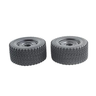 Imagem de Esquirla 2 peças de rodas e pneus de carro RC 1/16, peças de reposição, manutenção, reparo, modificação de borracha, substituição de pneus RC por rodas para