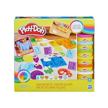 Imagem de Play-Doh, Massinha de Modelar Infantil, Kit Inicial de Números - Conjunto de Brinquedo com Acessórios e 6 Potes - A partir de 3 Anos