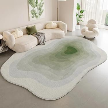 Imagem de Decoração de sala de estar, carpete gradiente, formato irregular, tapetes para quarto, pelúcia grossa, sala de estar, casa, tapete macio e fofo (200x250 cm/A)