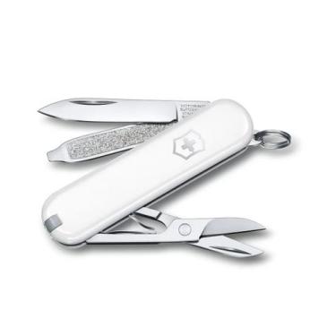 Imagem de Mini Canivete Suíço Classic SD Colors Victorinox 7 funções Branco Fall
