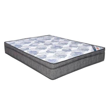 Imagem de Cama Box Baú Bege E Colchão Iso Molas Ensacadas Molas Ensacadas Queen Ortobom
