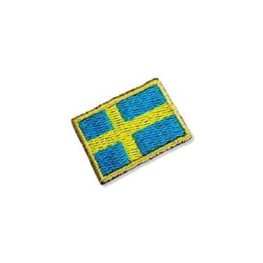 Imagem de BP0087-031 Bandeira Suécia Patch Bordado 3,8x2,5cm - BR44