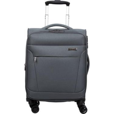 Imagem de Mala de Viagem Grande Sestini Ultralight Plus com Rodas duplas 360°, Zíper Expansível e Cadeado TSA - Cinza