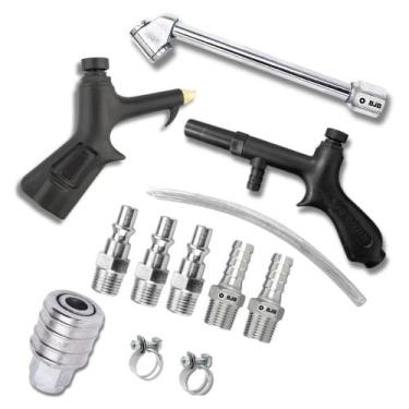 Imagem de Kit Bico Passar Ar Encher Pneu Pulverizador Engate Rápido - Bjb Equipa