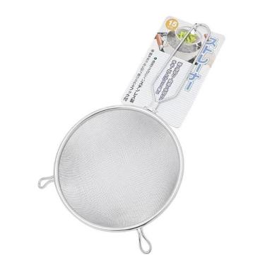 Imagem de Peneira Cabo Cozinha Coar Polvilhar Escorrer Aço Inox 15 Cm - Oriental