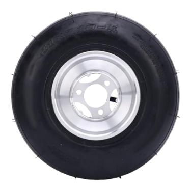 Imagem de aqxreight 11x7.10 5 Pneu Roda Traseira e Aro 4pr Pneu Sem Câmara de Câmara Com Ara de Liga de Alumínio para Atv Utv Sxs Lado a Lado Carrinho Go Kart