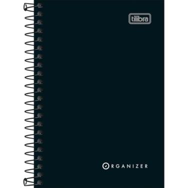 Imagem de Tilibra 305251 Caderneta Espiral Capa Flexível 1/8 Médio sem Pauta, Organizer, 80 Folhas, 10.2x14.8cm