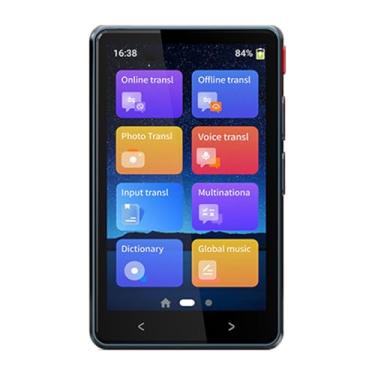 Imagem de Luqeeg Dispositivo Tradutor de Idiomas, 4 Polegadas Em Tempo Real 135+ Idiomas Estrangeiros USB 1500mAh Portátil Máquina de Tradução de Fotos Por Voz com Qualidade de Som HD Vel
