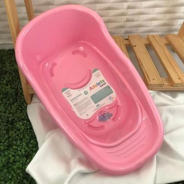 Imagem de Banheira De Bebê Adoleta 20 Litros Anatômica Infantil, Rosa