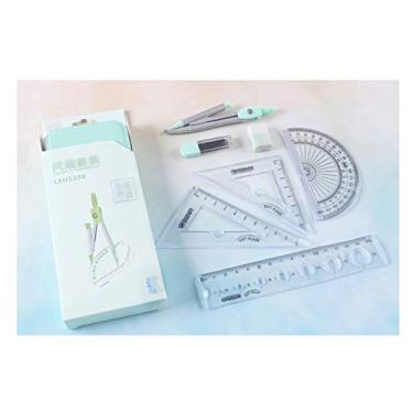 Imagem de Bússola geométrica ferramentas de desenho e kits de desenho para estudantes desenho divisor desenho arquitetura conjunto de bússola, com caixa de ferro, bússola de desenho (cor: Verde)