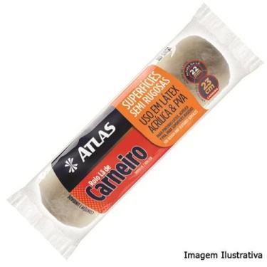 Imagem de Rolo de pintura la de carneiro paredes asperas 23cm - ATLAS, 328/22/23