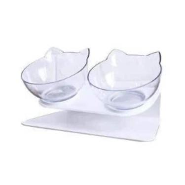 Imagem de Comedouro duplo Cat Bowls - Elo, Branco