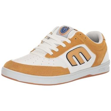 Imagem de Etnies Tênis masculino de skate de cano baixo The Aurelien, Bronzeado/branco, 6