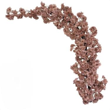 Imagem de Planta Artificial, Flores Artificiais Jardim Vertical Cerejeira Muro Inglês Pendente(Esquerda Nude)