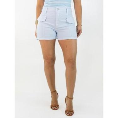 Imagem de Short Feminino Mom Sarja Cintura Alta Candy Colors Anticorpus-Feminino