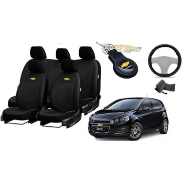 Imagem de Capa de couro para o banco sonic 2012-2014 proteção impermeável