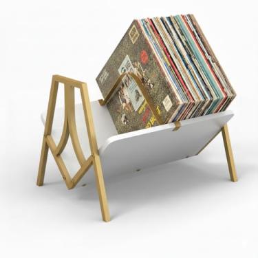 Imagem de ZEXVIDA Suporte de armazenamento de disco de vinil