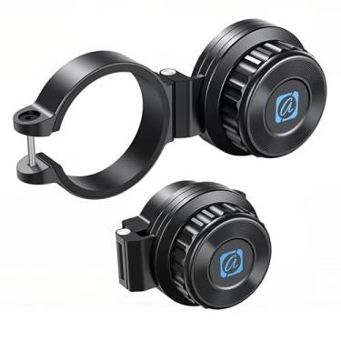 Imagem de AIYUNDI Adaptador magnético para smartphone – para binóculos, monóculos, telescópios, miras de rifle – alumínio CNC, instalação rápida, montagem estável, compatível com iPhone e Android