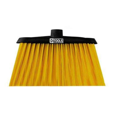 Imagem de Vassoura Doméstica Plástica Noviça Com Cabo De Madeira 140x40x260mm