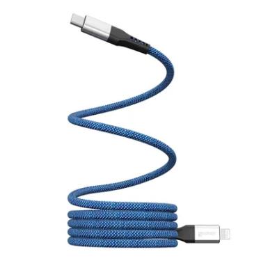 Imagem de Magcable Lightning Cabo Usb-c Com Conector Lightning E Corpo Magnético Geonav Azul E Ci...