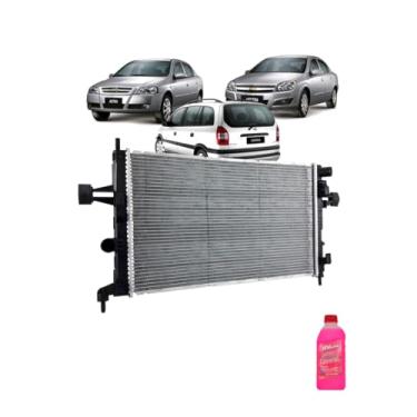 Imagem de Kit Radiador GM Astra Vectra 09> + Aditivo Radiador Visconde Rosa Pronto Uso