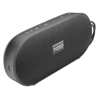 Imagem de TOZO PA1 Bluetooth Speakers with 20W Stereo Sound, 25H Playtime, IPX7 Waterproof Portable Wireless Speakers with EQ Mode APP Control, Dual Pairing Two Speakers for Home, Outdoor Travel, Black