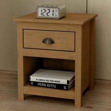 Imagem de Mesa De Cabeceira Para Quarto 1 Gaveta Lázio Freijó F07 - Mpozenato
