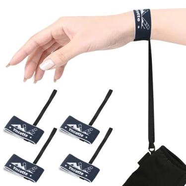 Imagem de Yncotte Luva de pulso elástica masculina, alça de segurança para esqui, trelas ajustáveis para algemas confortáveis para pendurar luvas