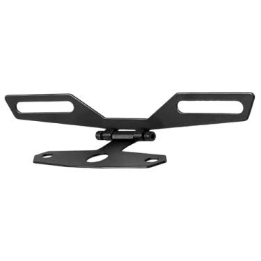 Imagem de JicSuXi Suporte de placa dobrável genérico para motocicleta, acessórios, fácil de instalar, suporte de luz traseira de reposição premium