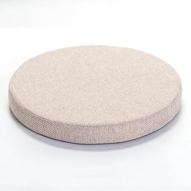 Imagem de Almofada de assento redonda 40 cm / 45 cm / 50 cm de diâmetro, almofadas de cadeira de jardim engrossar memória espuma almofada de cadeira casa de campo, Linum almofadas de assento almofadas de
