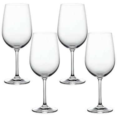 Imagem de Jogo de Taças de Vinho de Cristal com Titânio Mendoza 480mL 4 peças - Seu Lar