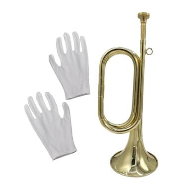 Imagem de menolana Trompete/, Instrumento Musical Portátil Clássico de, Instrumento de Metal para Treinamento e Exercícios Infantis, Style B