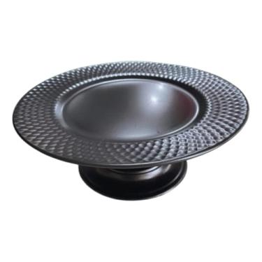 Imagem de Boleira Centro De Mesa Prato De Bolo Com Pé Buffet Preta