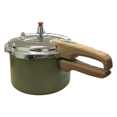 Imagem de Panela de Pressão Max Chef Wood Indução 4,2L Cinza Fechamento Seguro Resistente Cozimento Rápido