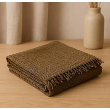 Imagem de Manta Para Sofá Gigante Luxo King 3.0x1.8M Grande 2,40X1,80m Pop 2.10x1.4M Premium De Algodão Capa Decorativa Protetora (M.pop 2,10m x 1,40m brownie)