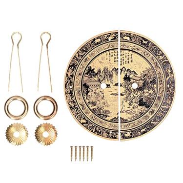 Imagem de QANYEGN Puxador de bronze do vintage, punhos contínuos do armário, punho da mobília do botão das portas de bronze para a casa do vintage do guarda-roupa