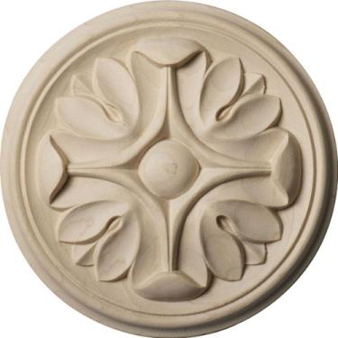 Imagem de Ekena Millwork Roseta Ros04X04RACH, 10 cm L x 10 cm A x 12 cm P, cereja