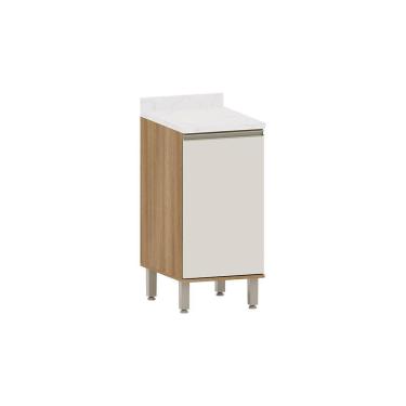 Imagem de Balcão de Cozinha com Tampo 40cm 1 Porta Diana Luciane Móveis