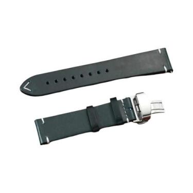 Imagem de Pulseira De Couro Masculina De Liberação Rápida 18mm 20mm 22mm Com Fiv