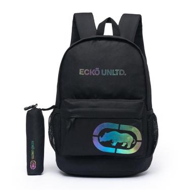 Imagem de Mochila Ecko Casual Reforçada Faculdade Resistente Dia a Dia 17 L - Estampado-Masculino