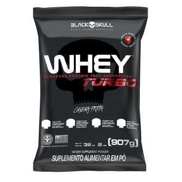 Imagem de Whey Protein Black Skull Turbo 907G Refil Almofada-Unissex