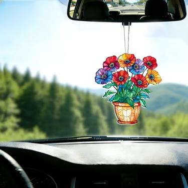 Imagem de Acrílico colorido, apanhador de sol, decoração de janela suspensa de coruja, arte de parede de arco-íris, para sala de estar, quarto, varanda, interior e exterior, jardim, enfeites de Natal 19 x 19 cm