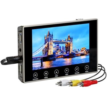 Imagem de DigitPro VHS para conversor digital 3.0 de 12,7 cm (5") Vídeo para digital, 4K HD Converter VCR HI8 8 mm Fitas Leitor VHS DVD Filmadora Mini DV Analógico ao Digital