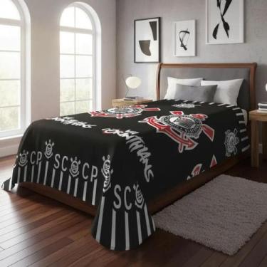 Imagem de Manta Micro Solteiro 200x150 Fun Não Alérgica Corinthians Corinthians 