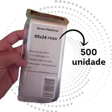 Imagem de Saco Para Geladinho Transparente 500 Unidades 5X24Cm - Trn Brasil